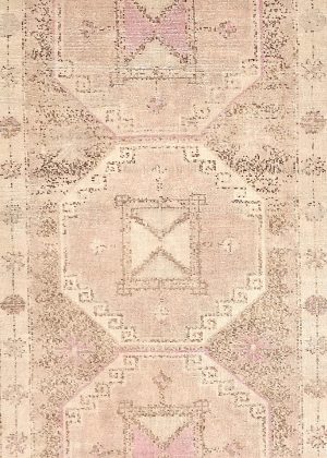 Old Hand Knotted Wide Decorative Runner Rug