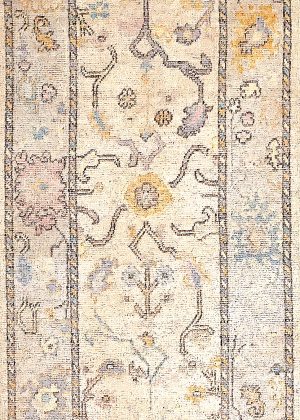 Hand Knotted Decorative Short Runner Rug