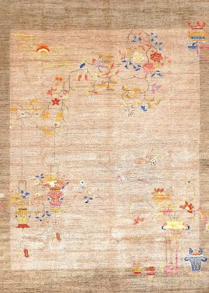 Hand Knotted Decorative Room Size Rug