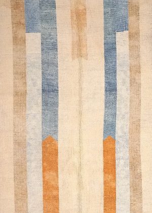 Decorative Hand Knotted Wide Runner Rug